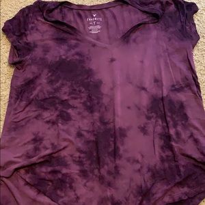 Purple tie die, t-shirt